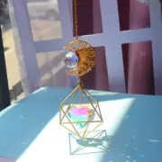 CRYSTALS LARGE WIND CHIME PRISM SUN LIGHT CATCHER HANDMADE JEWELLERY GARDEN DECO