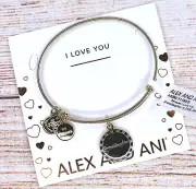 NEW NWT Alex and Ani Because I Love You Granddaughter IV Gold Bracelet W/Card