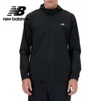 在飛比找momo購物網優惠-【NEW BALANCE】NB 拉鍊機能風衣外套_男性_黑色