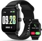 KEEPONFIT Smart Watch Answer/Make Calls, 1.85" Aluminum Case Alexa Built-in Fitn