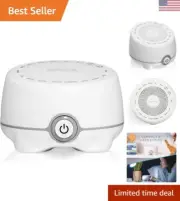 Whish White Noise Sound Machine, 16 Natural & Soothing Sounds, Volume Control...
