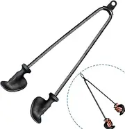 Ergonomic Tricep Rope Pull Down Attachment, Gym Cable Attachment, Pull Down Rope for Cable Machine, Upgraded Tricep Attachment with Full Palm Support, Tricep Rope Cable Attachment