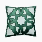 Decorative Cushion Case Blue 16"x16", Room Decor Velvet Abstract Modern - Rhea