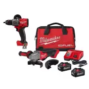 Milwaukee Grinder 5" 18V Li-Ion Brushless Paddle Switch Kit w/ 1/2" Hammer Drill