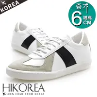 在飛比找momo購物網優惠-【HIKOREA】正韓製/正常版型。男款增高6CM異材拼接拼