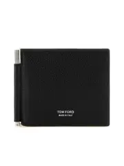 Tom Ford Soft Grain T Line Money Clip Wallet