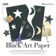 Strathmore Black Art/Sketching Pad - 35 Sheets 124gsm Assorted Colours