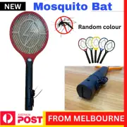 Electric Bug Zapper Racket Fly Swatter Mosquito Killer Insects Bat Battery AU