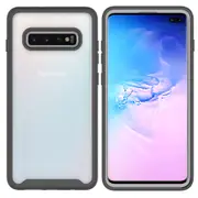 MCC Shockproof Bumper Case Samsung Galaxy S10+ Plus Clear Back Cover G975 [Black]