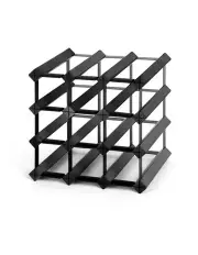 [Artiss] 12 Bottle Wine Rack in Black