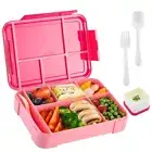 with Cutlery Children Lunch Boxes 5 Compartments Salad Box Worker