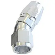 Aeroflow Alloy 30 Deg Hose End -20AN Silver Cutter Style Full Flow - AF557-20S