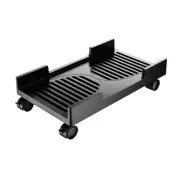 Computer Towers Stand CPU Rolling Holder Desktop Bracket with Locking Wheel