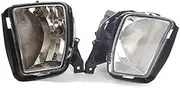 Vuzmode Headlights LED DRL, for DODGE, for RAM, 1500 2013 2014 2015 2016 2017 2018 Auto Fog Lamp Car Front Bumper Grille Driving Lamps Fog Lights Set Kit Auto Front Bumper Fog Light Kit(White A Pair)