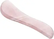 HAMPPLIES Rose Quartz Scraping Massage Tool Shape Facial Scraping Board for Spa Neck Treatment Handmade Crystal for Relaxation and Therapy