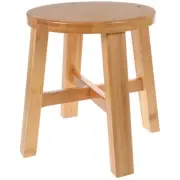 Solid Wood Square Stool Bathroom for Kids Small Step Stools Office Child
