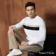 【NAUTICA】男裝 跳色條紋百搭長袖T恤(白)