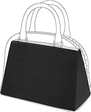 DGAZ Purse Pillow Insert for LV Alma bags, Memory Foam, Silky Pillow Shaper for Luxury Handbags(Alma MM,Black)