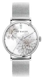 Ted Bakers Ladies Watch with Silver Dial and Silver Milanese Strap BKPPHF009