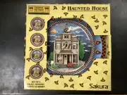 set of 4 Sakura Debbie Mumm haunted house 8" dessert plates