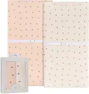 Ely’s & Co. Changing Pad Cover, Diaper Changing Table Sheets, 2 Pack, Cradle Sheet Set for Baby Girls, 100% Jersey Knit Cotton, Pink Vintage Floral Collection, 32”x16”x5”