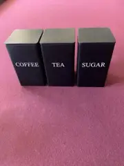 Coffee Tea Sugar Canisters Set Of 3