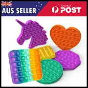 Pop Its Fidget Pop Square Round Toy Push Pops Bubble Stress Relief Kids Tiktok