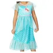 Ariel Little Mermaid and Flounder Satin and Tulle Fantasy Nightgown Gown Size
