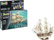 Revell Model Set 65458 Model Set HMS Beagle 1:96 Unbuilt/Unpainted Plastic Model Kit with Accessories