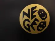 2 pack Round NEOGEO Neo GEO NEO.GEO Gold Met. Vinyl Decal 4" x 4" (10cm x 10cm)