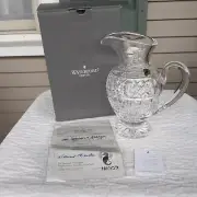 Waterford Crystal Artisan Master Cut 9" Glass Pitcher New In Box w/Certificate