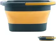 Foldable Foot Spa Bucket | Large Bath Bowl | Collapsible Basin With Handle | Soak Tub | Pedicure Tub | Home Soaking Basin | Collapsible Bucket For Cleaning Mop