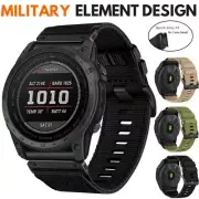 Quickfit Nylon Watch Band Strap For Garmin Fenix E 8 7 6 5 7X 6X 5X/EPIX/Tactix