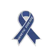 Genetic Disease Awareness Support Ribbon Blue Patch Embroidered Iron-on Applique