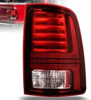 Led Tail Lights Compatible with Dodge Ram 1500/2500 2013-2018 Ram 3500 2014-2018 Rear Taillight with Blub Brake Lamp Assembly Red Lens Black Interior Right Passenger Side Replace 68093080AB