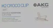 AKG H2 Croco Clip for MicroLite Microphones (White, 5-Pack)