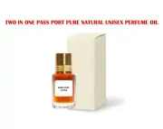 TWO IN ONE PASS PORT PURE NATURAL UNISEX PERFUME OIL ATTAR 10ML ORGANIC