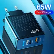 2 Port PD Plug 65W USB-C Type C Fast Wall Charger Adapter For iPhone GX Y8K9