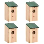 Bird House Nesting Box Wood 4 pcs vidaXL