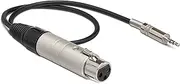 Hosa XLR3F to 3.5 mm TRS Impedance Transformer, 18-Inch
