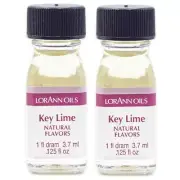 LorAnn Key Lime SS Flavor- 1 dram bottle (.0125 fl oz.) 2 Pack