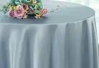 Wedding Linens Inc. 108" Premium Satin Tablecloths Round Tablecloths