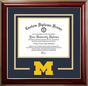 Campus Images University of Michigan Wolverines 11w x 8.5h Classic Spirit Logo Diploma Frame