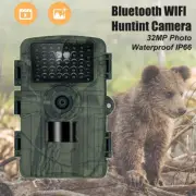 Outdoor Hunting Camera Bluetooth WIFI 32MP 1080P Infrared Night Vision