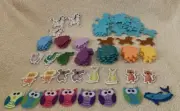 87 Pc Lot Creatology Foam, Glitter, Felt Animal Peel & Stick Craft Stickers-NEW