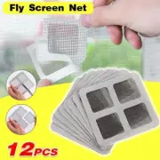 12x Fly Screen Net Repair Tape Patch Adhesive Door Curtain For Mending Holes Set