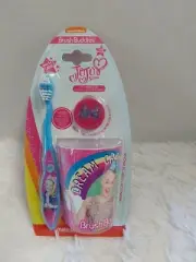 Nickelodeon Jo Jo Siwa Brush Buddies Toothbrush, Cap & Rinsing Cup Set BNWT!
