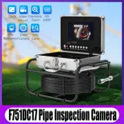 30M 17mm Lens Sewer Pipe Inspection Camera DVR Video Endoscope Camera 7" Screen