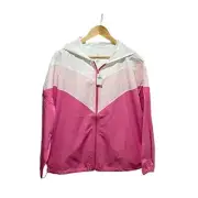 NWT Offline by Aerie Windbreaker Size S Lightweight Pink & White Jacket