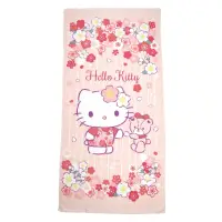 在飛比找momo購物網優惠-【小禮堂】Hello Kitty 棉質浴巾 70x140cm